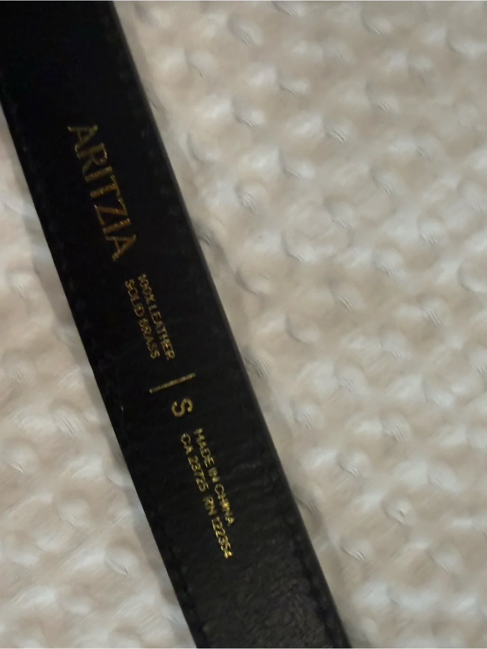 Aritzia Brown Leather Belt 1”